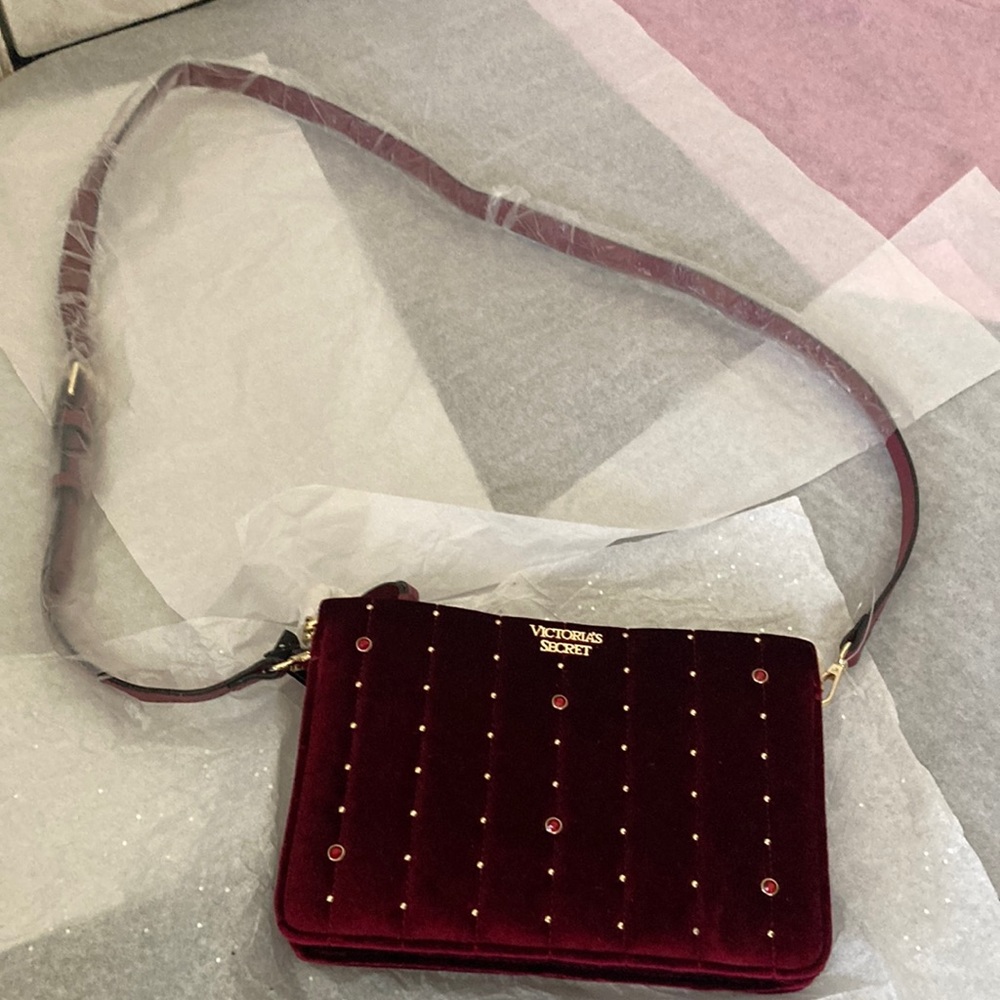 Victoria secret crossbody purse burgundy nwt